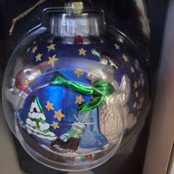 Coke Coca Cola Ornament - COKE BEAR ORNAMENT - Picture 1 of 4